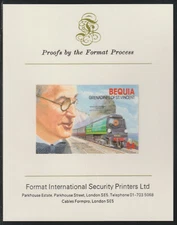 57920 - St VINCENT - LOCOMOTIVE  ENGINEERS  on FORMAT INTERNATIONAL PROOF CARD
