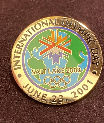 Vintage International Olympic Day 2001 200 Days To Go Pin - Hard To Find