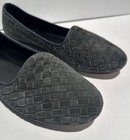 BOTTEGA VENETA Gray Suede Weave Leather Shoes Flats Loafers Slippers Moccasin — photo 3