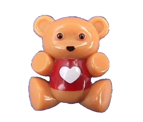 Avon PIN Valentines Vintage BEAR HEART Sweater TEDDY 1981 Holiday Brooch
