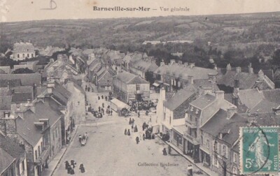 CPA 50 NORMANDIE Face Jersey bei Carteret BARNEVILLE SUR MER Gesamtansicht 1909