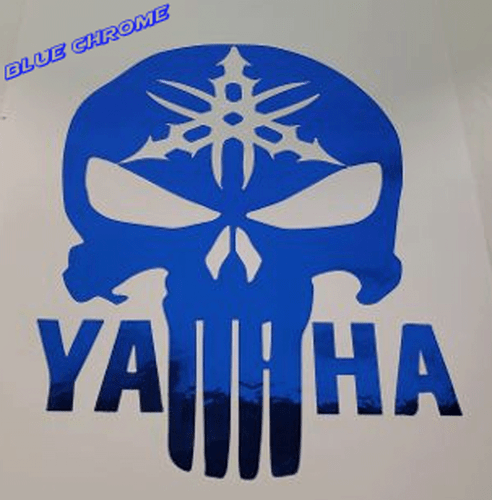 PEGATINA CALCOMANÍA ESTILO YAMAHA CALAVERA - Imagen 11 de 12