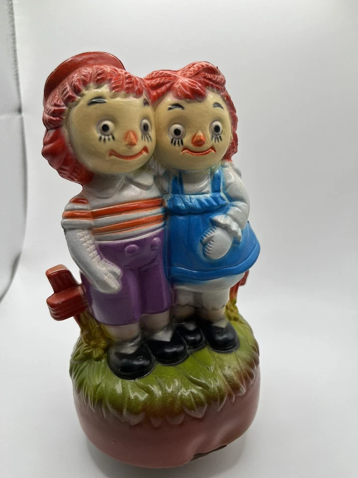 FIGURA DE MÚSICA DE COLECCIÓN RAGGEDY ANN AND ANDY 7" Figura Moldeada de Plástico Obras Musicales Foto 4 de 4