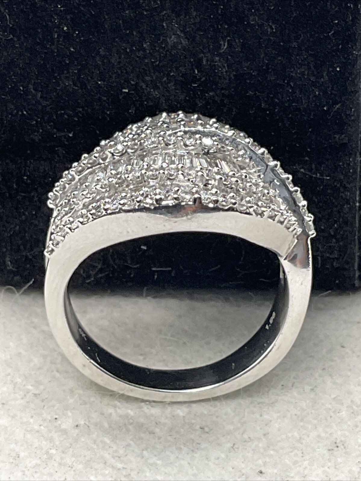 AWESOME Solid 14K White Gold Mixed Shape Diamonds… - image 17