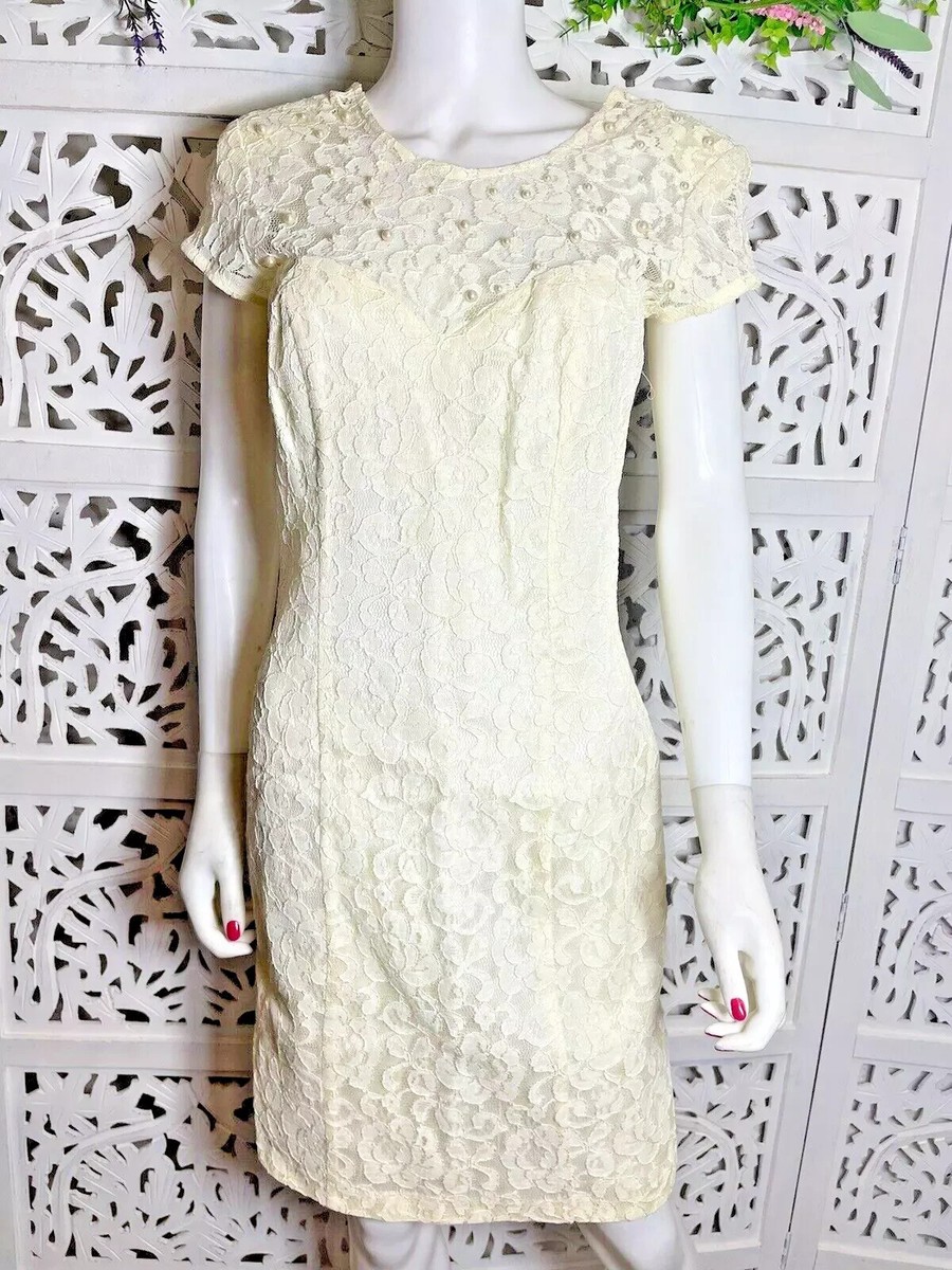 Vintage CDC Caren Desiree Company Women's Lace Cream Formal Dress Size 8 | eBay Vintage CDC Caren Desiree Company Women's Lace Cream Formal Dress Size 8 | eBay