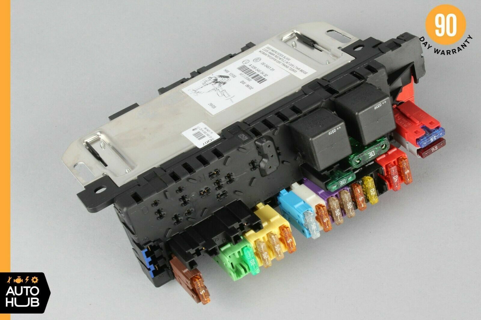 03-12 Mercedes R230 SL500 SL550 SL55 AMG Rear SAM Fuse Box Relay Module OEM