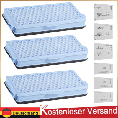 3x Active HEPA-Filter für Miele S8340 EcoLine PowerLine Staubsauger SF-AH 50