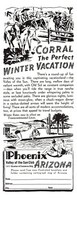 Phoenix Arizona Valley Of The Sun Dude Ranch Vacation Travel Ad Vtg Mag Print Ad