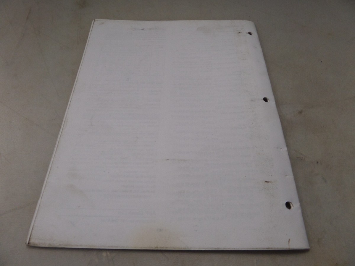 Kawasaki Assembly And Preparation Sheet ZX900-F1 99931-1389 Kawasaki Assembly And Preparation Sheet ZX900-F1 99931-1389