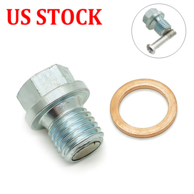M12 Magnetic Oil Drain Plug Set for Honda ATC110 ATC125M C70 Yamaha Blaster 200