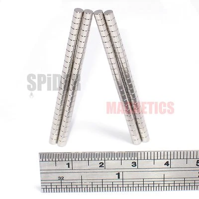 SPIDER MAGNETICS 100 Strong 3x2 mm Magnets Tiny Craft Disc Papercraft Models Minis 40K 3mm x 2mm