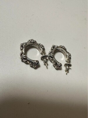 ［超希少］Chrome Hearts \"HOOP SCROOL\" pierce CHROME HEARTS SV925 Scroll Hoop Earrings New n101723 | eBay
