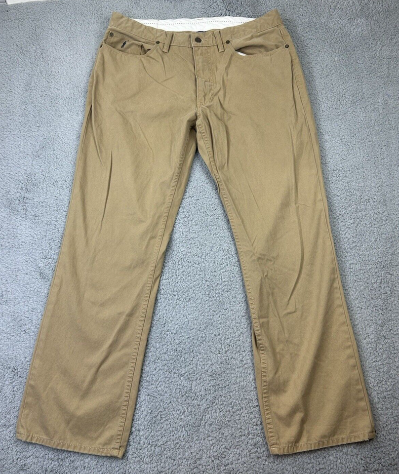 Polo Ralph Lauren Pants Mens 36X30 Khaki Tan Beige Pants RN 41381 eBay