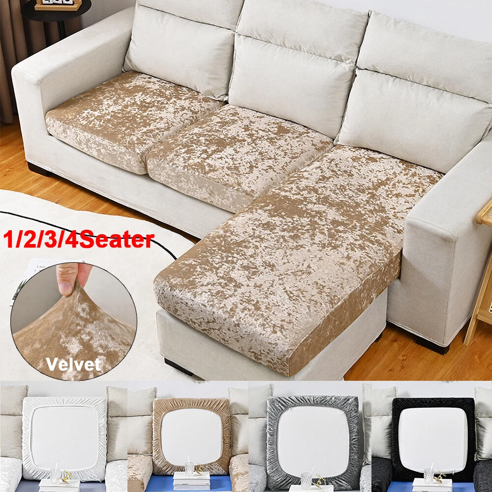 Crushed Velvet Sofa Seat Cushion Ers