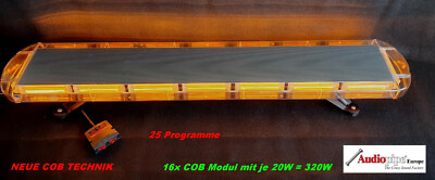Warnbalken 1.20m Leuchtbalken Abschleppwagen Rundumleuchte 320W COB 12-24V C/Y