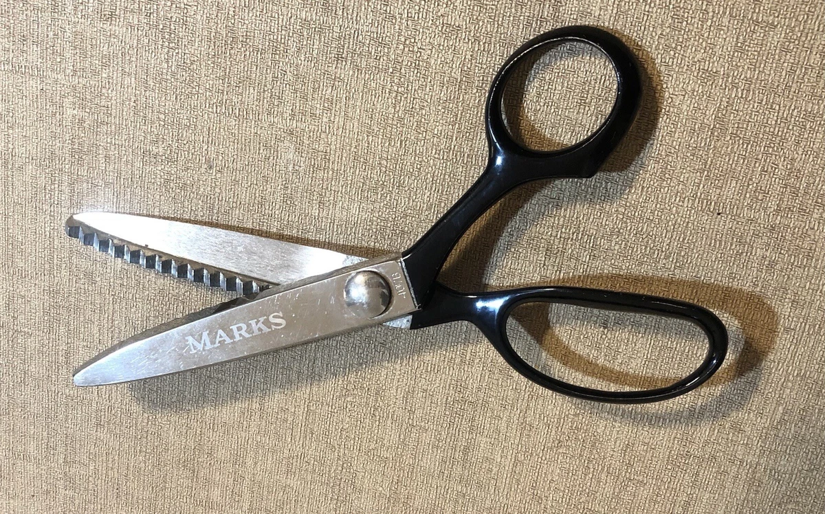 Marks Pinking Shears 407B Cloth Fabric Scissors 7.5 Excellent