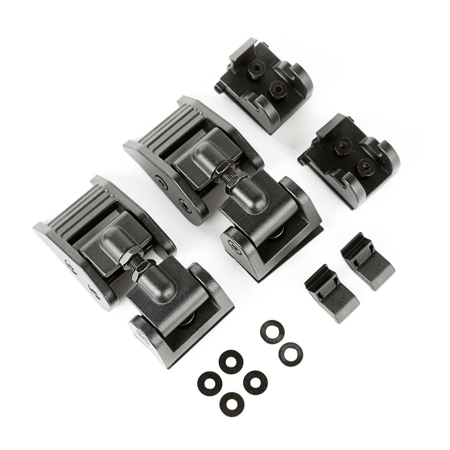 Fermeture de capot renforcée noire pour expédition en Jeep Wrangler 18-20