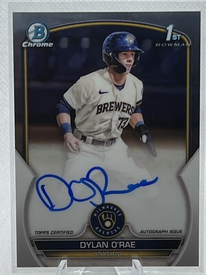 2023 Bowman Chrome 1st Dylan O’Rae Base Auto Milwaukee Brewers | eBay