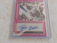 TYLER BADIE ROOKIE AUTO 2022 LEAF PRO SET METAL PINK WAVE PRISMATIC 6/10