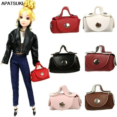 Fashion 1/6 Doll Accessories For 11.5'' Doll Handbag Leather Bag Dollhouse Toy