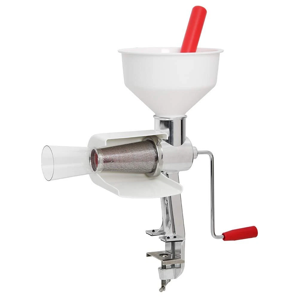 VKP Food Strainer with Apple Tomato Screen Hand Crank Electric Motor Option