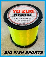 YO-ZURI HYBRID Fluorocarbon Fishing Line 30lb/600yd HIVIS NEW FREE USA SHIP 