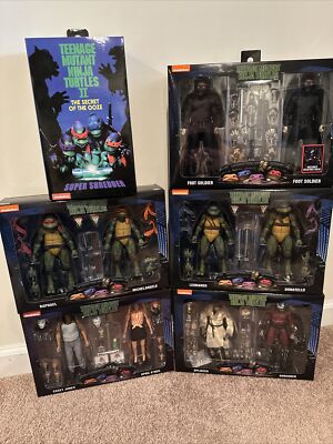   NECA TMNT Ninja Turtles Movie Lot  - NEW/SEALED Instant Collection