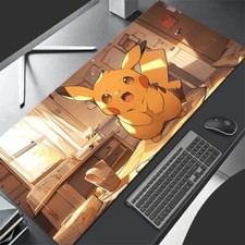 Pikachu Gaming Mouse Pad Mat Keyboard Desktop Mat Anime. SIZE : 700x300x2mm VAR8