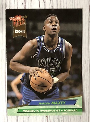 1992-93 Ultra Minnesota Timberwolves #305 Marlon Maxey Rookie | eBay