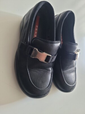 PRADA JUNGEN LEDER SLIPPER GR.24