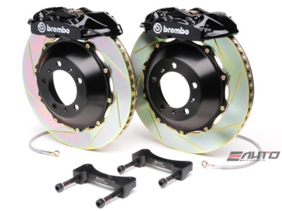 シグナス　brembo 4pod Brembo Rear GT Brake 4Pot Black 380x28 Slot Rotor 955 957