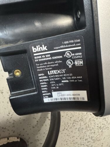 BLINK IQ200 240V Electric Vehicle Charging Station - Picture 5 of 7