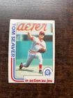 1982 O-Pee-Chee baseball OPC #31 Tom Seaver In Action - Cincinnati Reds NRMT