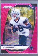 2024 Prizm Ryan Flournoy Pink Wave RC 387 Cowboys