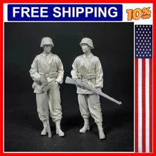 1/35 Scale Resin Soldier Figure Model Kit modeling Catapult 2 People Normandy...