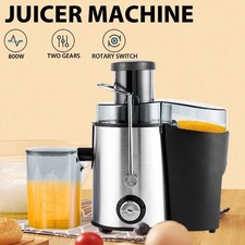 800W Juicer Machine Whole Fruit Vegetable Juice Extractor Stainless Steel 3Speed