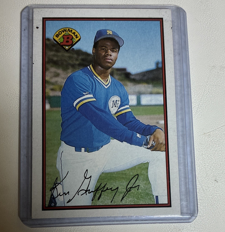 Bowman 1989 Ken Griffey Jr Seattle Mariners Rookie Card #220