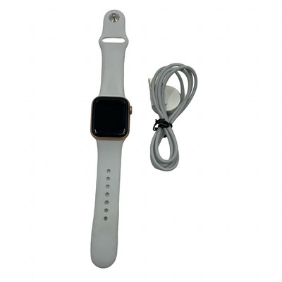 Apple Watch Series 5 40MM GPS A2092 Rose Gold Watch w/ White Band #U8904 (VH)
