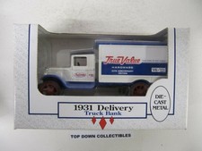 Ertl 9501 1:34 Die Cast 1931 True Value 10 Delivery Truck Bank