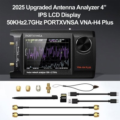 VNA-H4 Plus 50kHz-2.7GHz Portable Handheld Vector Network Antenna Analyzer ot25