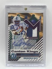 Panini 2025 Donruss Canton Kings Marshall Faulk Colts Auto Patch /10 CK-MFK 