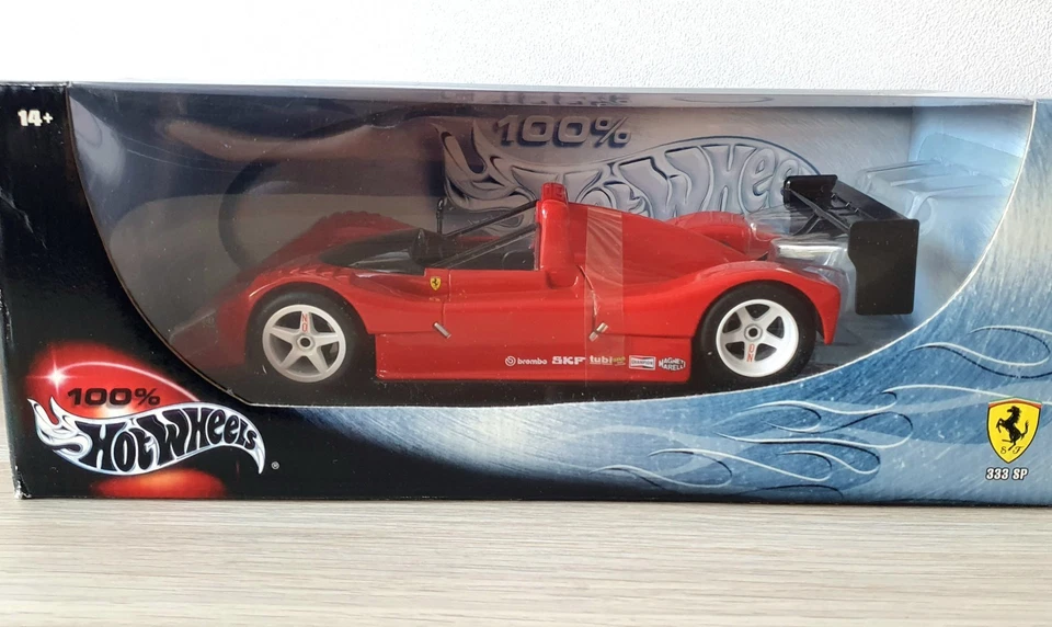 Ferrari 333 SP 1/18 Hot Wheels 2000 État Neuf En Boîte Voiture de collection - Photo 2/4