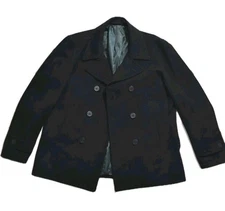 NWT Guide London Men's Navy Blue Wool Peacoat Size XL