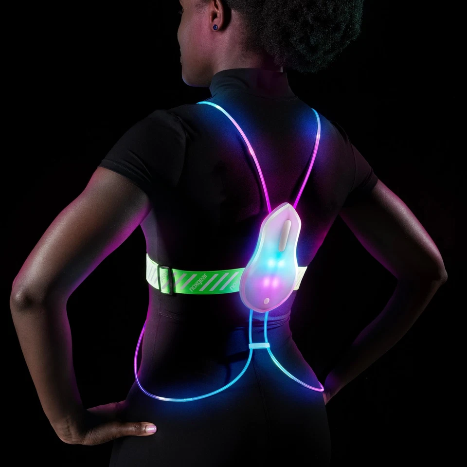 Tracer2 Multicolor Light Up and Reflective Running Vest with 500 Lumen Chest ... - Image 2 of 4
