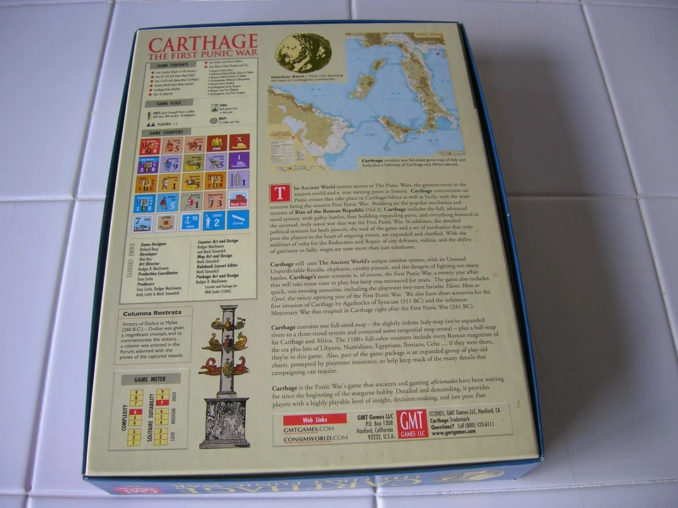 GMT Carthage The First Punic War Unpunched 2005 BERG The Ancient World, Vol II - Image 3 of 4