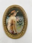 1970's Coca Cola Small Vintage Oval Mini Tin Tip Tray 6in x 3.5 Inch