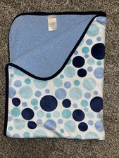 Carter's Blue Circles/Dots Blanket