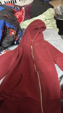 Women s L Red Full Zip & Black Pullover Hoodi...