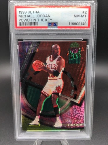 1993-94 Fleer Ultra - Power in the Key Michael Jordan #2 PSA 8 ⚜️