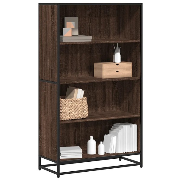BüCherregal Braun Eichen-Optik 80,5X35X139 Cm Holzwerkstoff-image